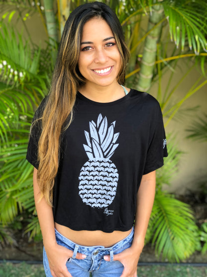 Pineapple Crop Box Tee
