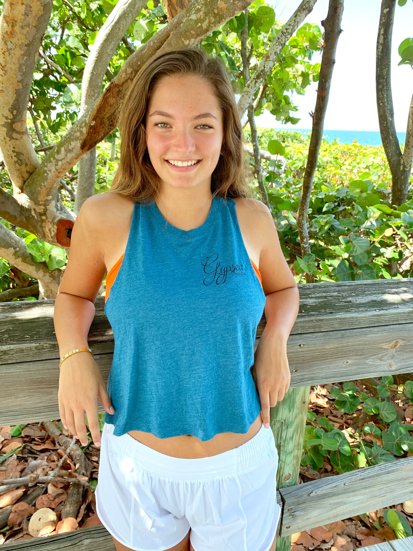 Gypsea Mafia Crop Racerback Tank