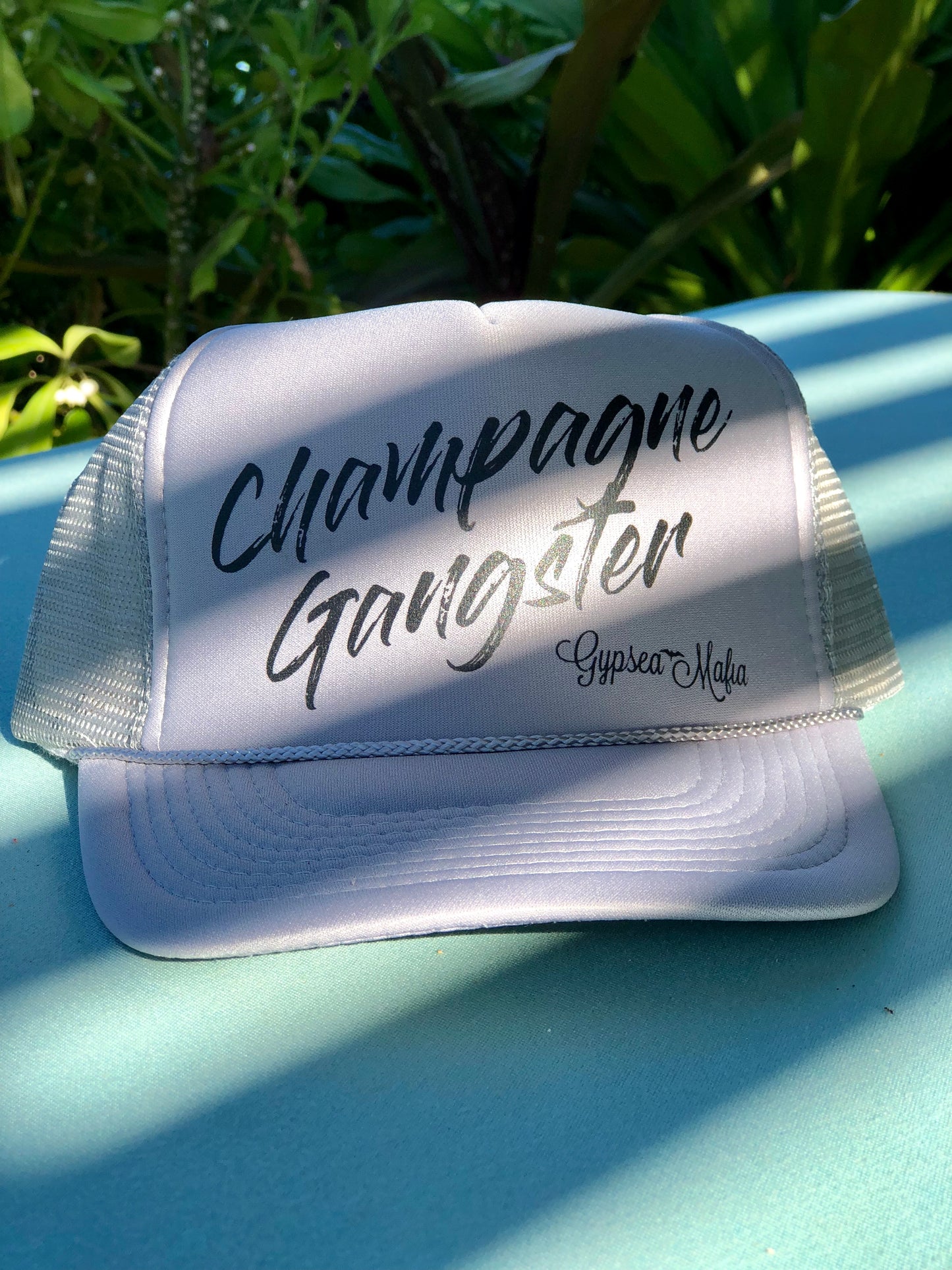 Champagne Gangster Trucker Hat