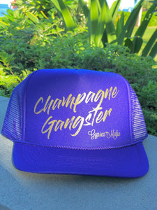 Champagne Gangster Trucker Hat