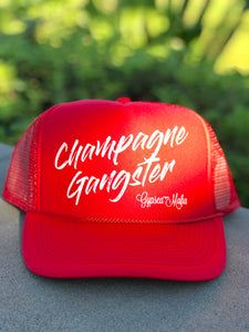 Champagne Gangster Trucker Hat