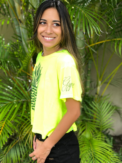 Pineapple Crop Box Tee